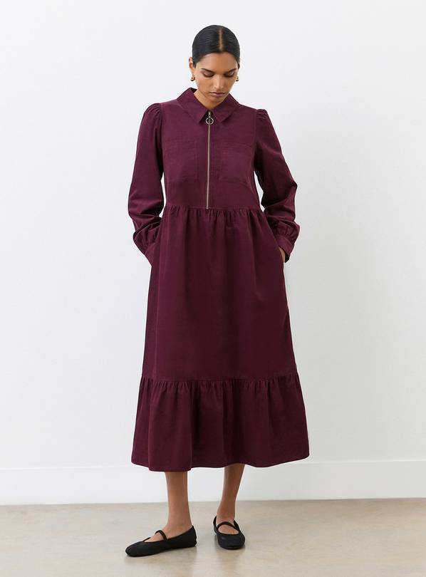 FINERY Callie Burgundy Dress 20